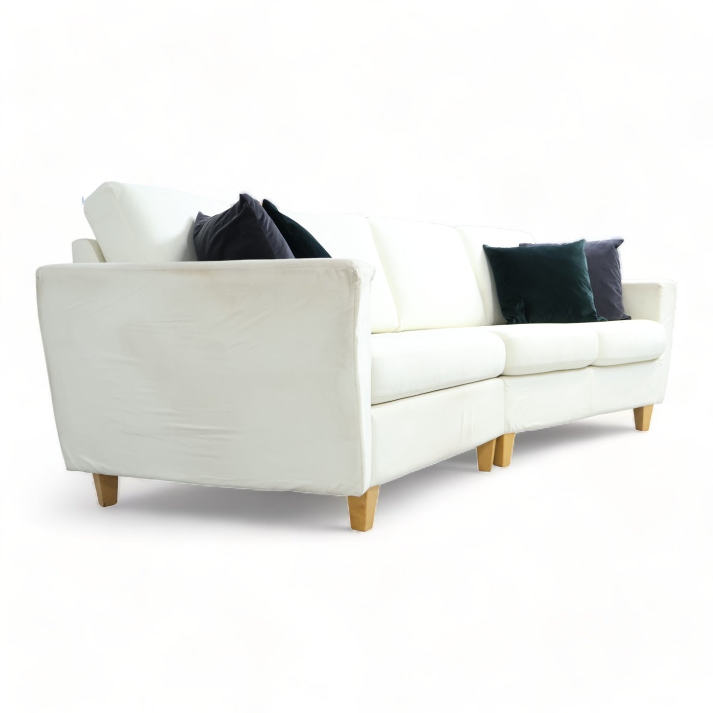 Nyrenset | Hvit Hjellegjerde 3-seter sofa