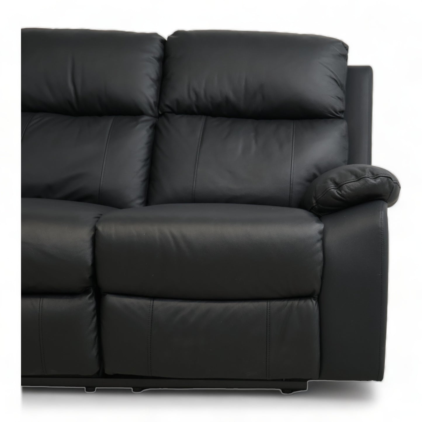 Nyrenset | Mora manuell recliner 3-seter skinnsofa