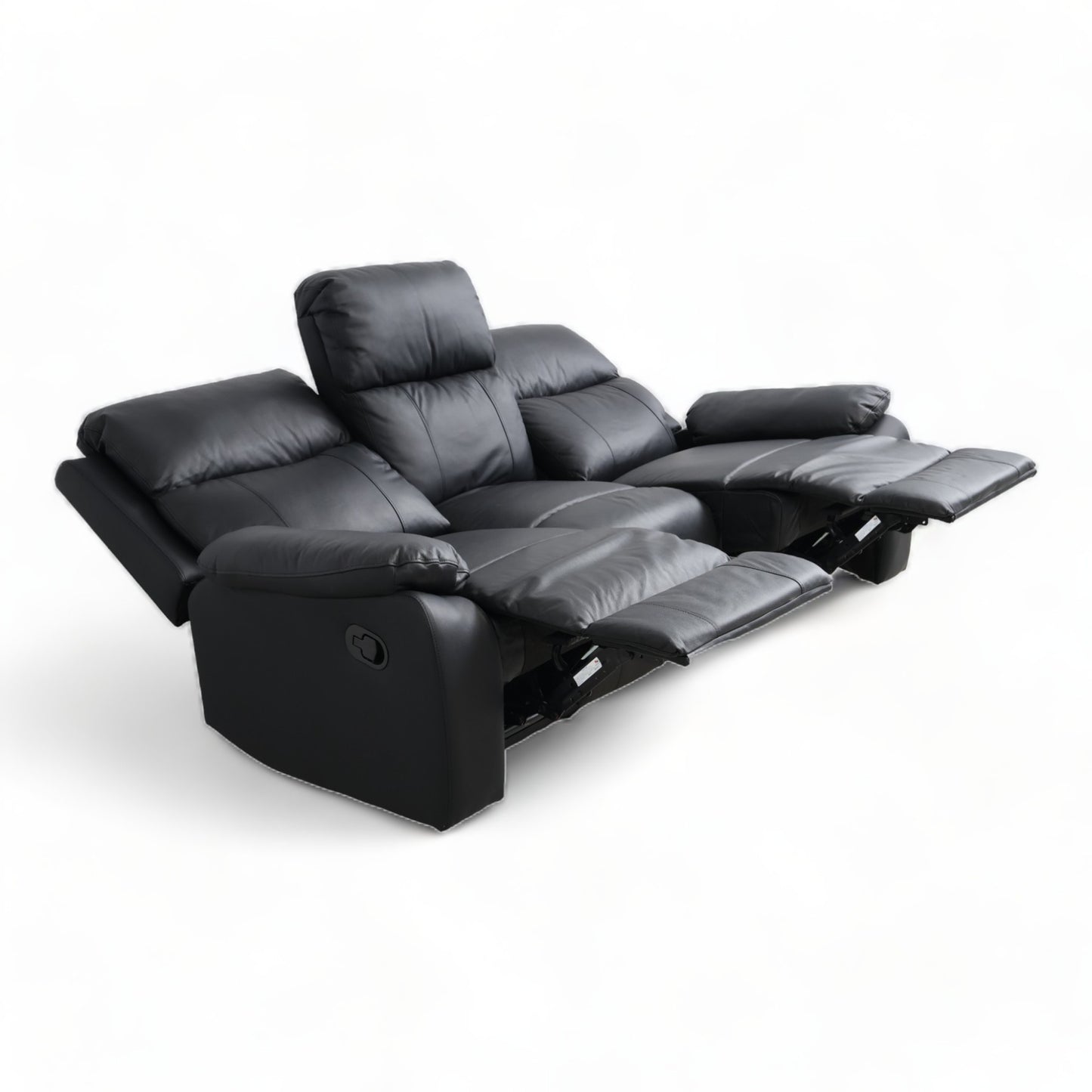 Nyrenset | Mora manuell recliner 3-seter skinnsofa