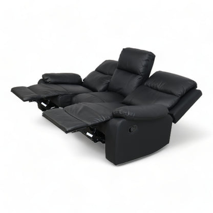Nyrenset | Mora manuell recliner 3-seter skinnsofa