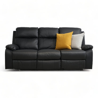 Nyrenset | Mora manuell recliner 3-seter skinnsofa