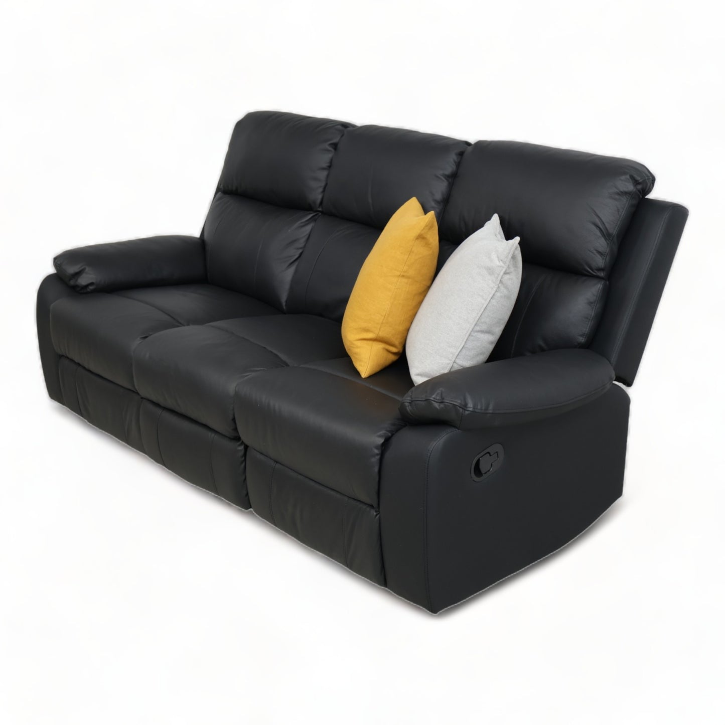 Nyrenset | Mora manuell recliner 3-seter skinnsofa