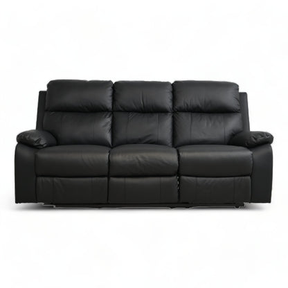Nyrenset | Mora manuell recliner 3-seter skinnsofa