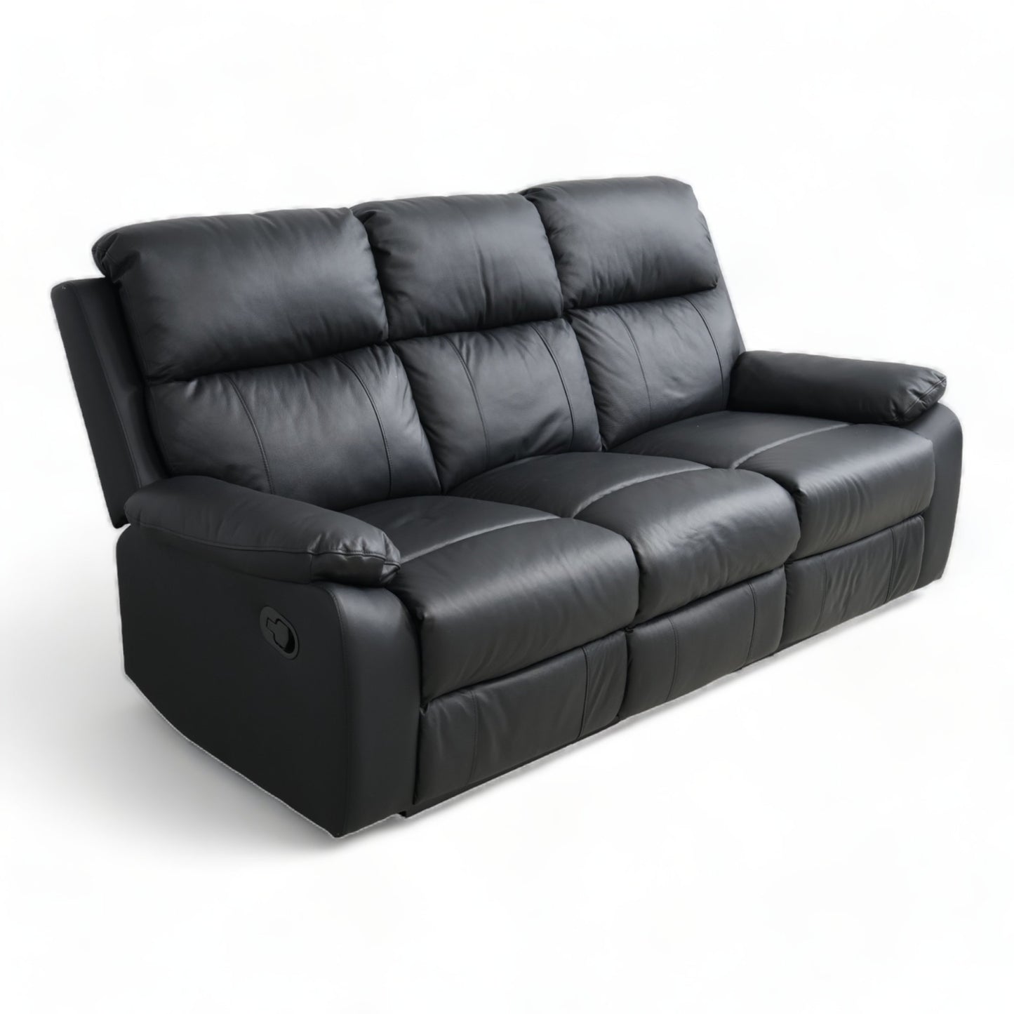 Nyrenset | Mora manuell recliner 3-seter skinnsofa