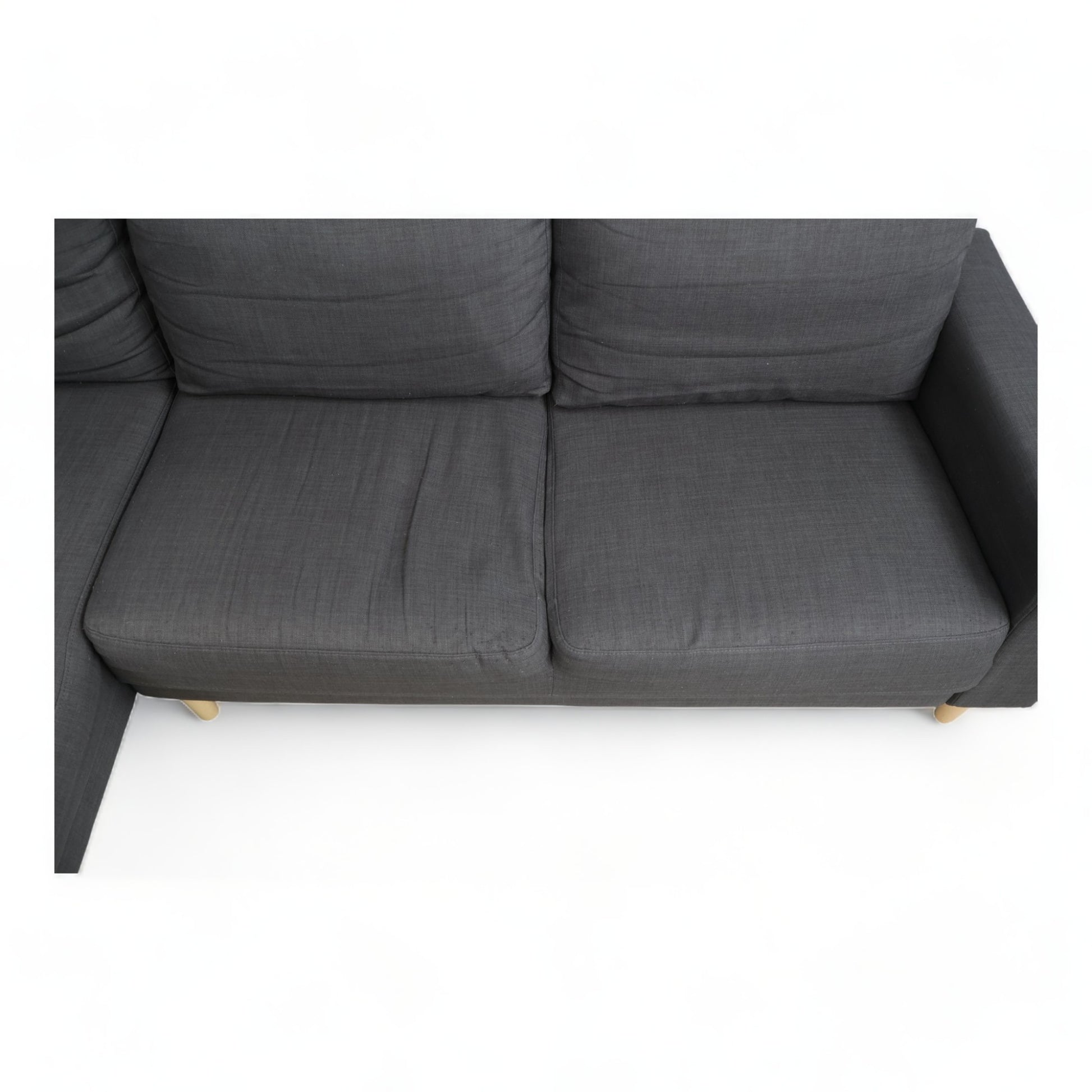 Nyrenset | Mørk grønn sofa med sjeselong