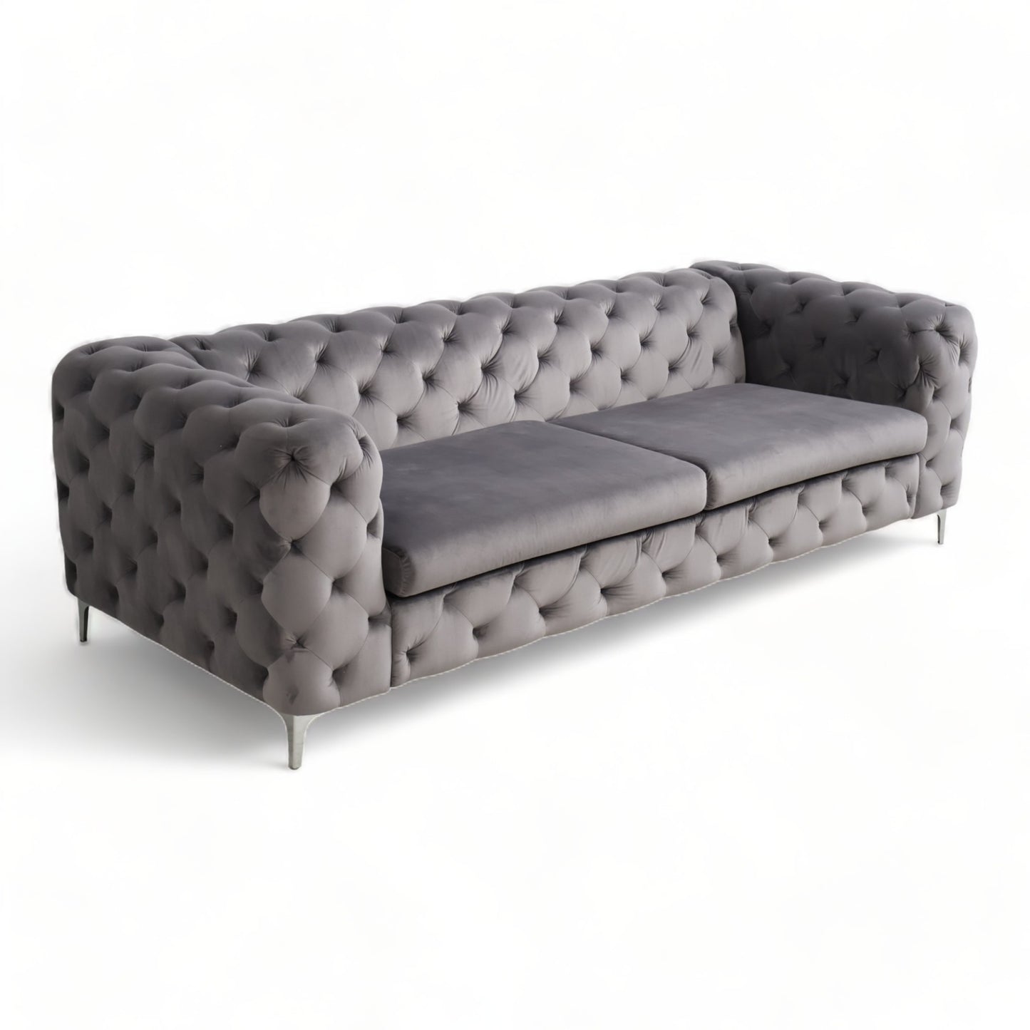 Nyrenset | Mørk grå Bella 3-seter sofa