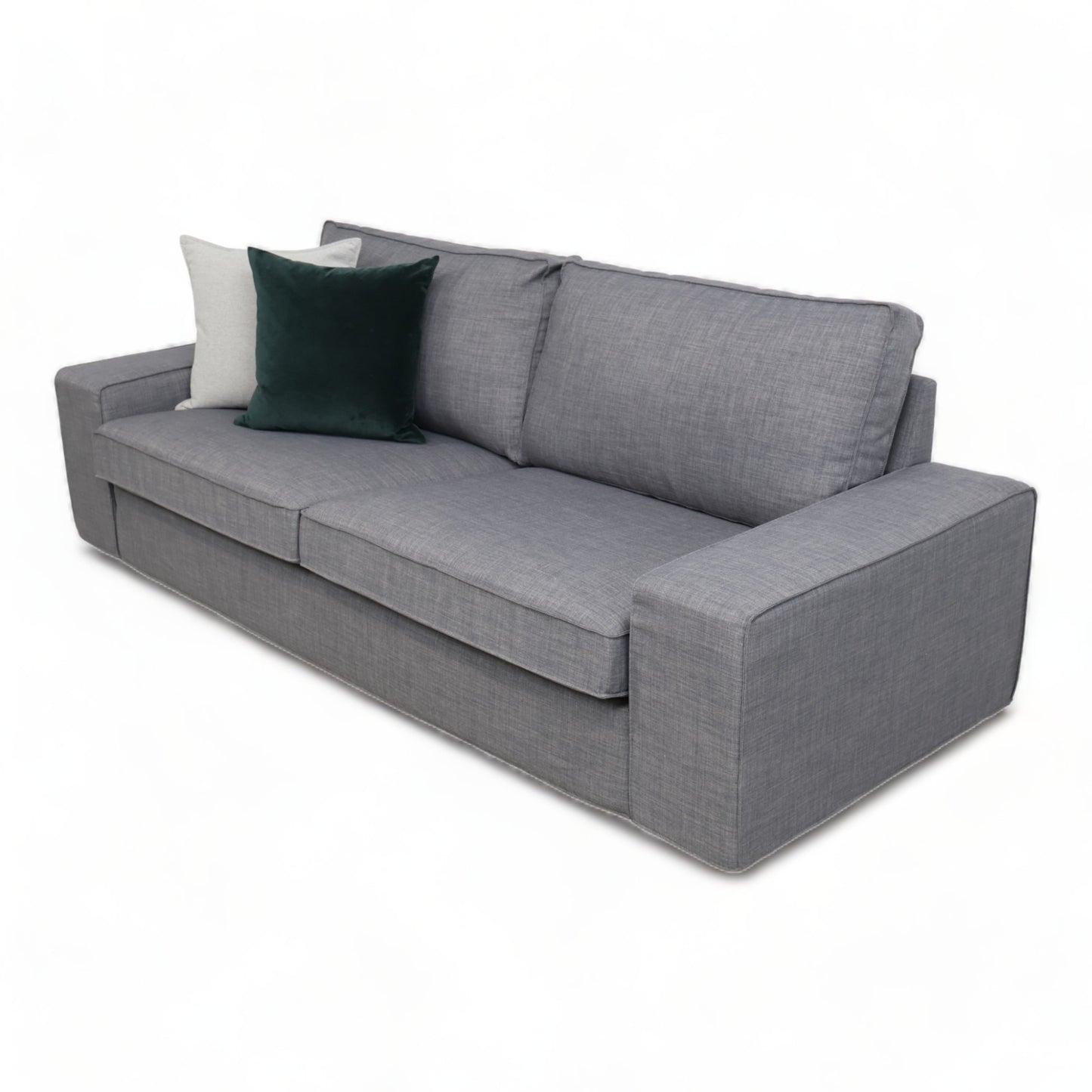 Nyrenset | Mørk grå IKEA Kivik 3-seter sofa