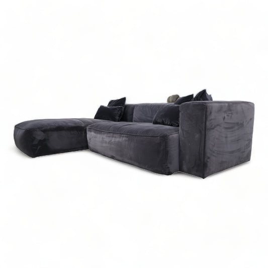 Nyrenset | Luna velur sjeselongsofa