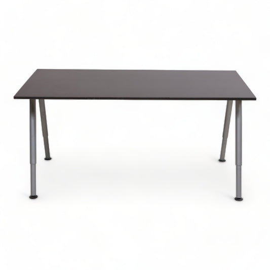 Kvalitetssikret | 160x80 cm, IKEA Galant manuell hev/senk arbeidsbord