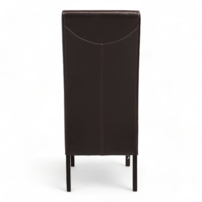 Nyrenset | Spisestol i brunt skinn