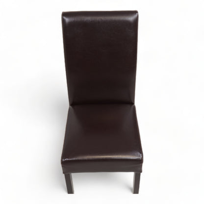 Nyrenset | Spisestol i brunt skinn