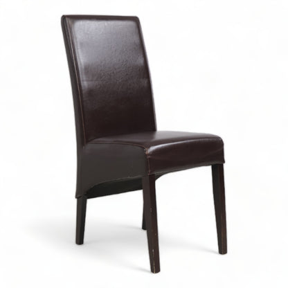 Nyrenset | Spisestol i brunt skinn