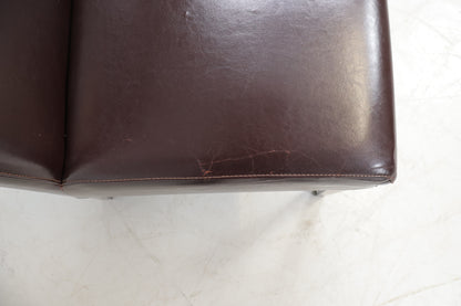 Nyrenset | Spisestol i brunt skinn