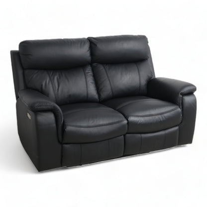 Nyrenset | Sort Mayfield 2-seter reclinersofa fra A-Møbler