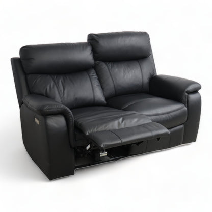 Nyrenset | Sort Mayfield 2-seter reclinersofa fra A-Møbler