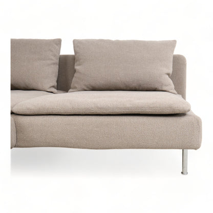 Nyrenset | Beige IKEA Söderhamn 2-seter sofa med sjeselong