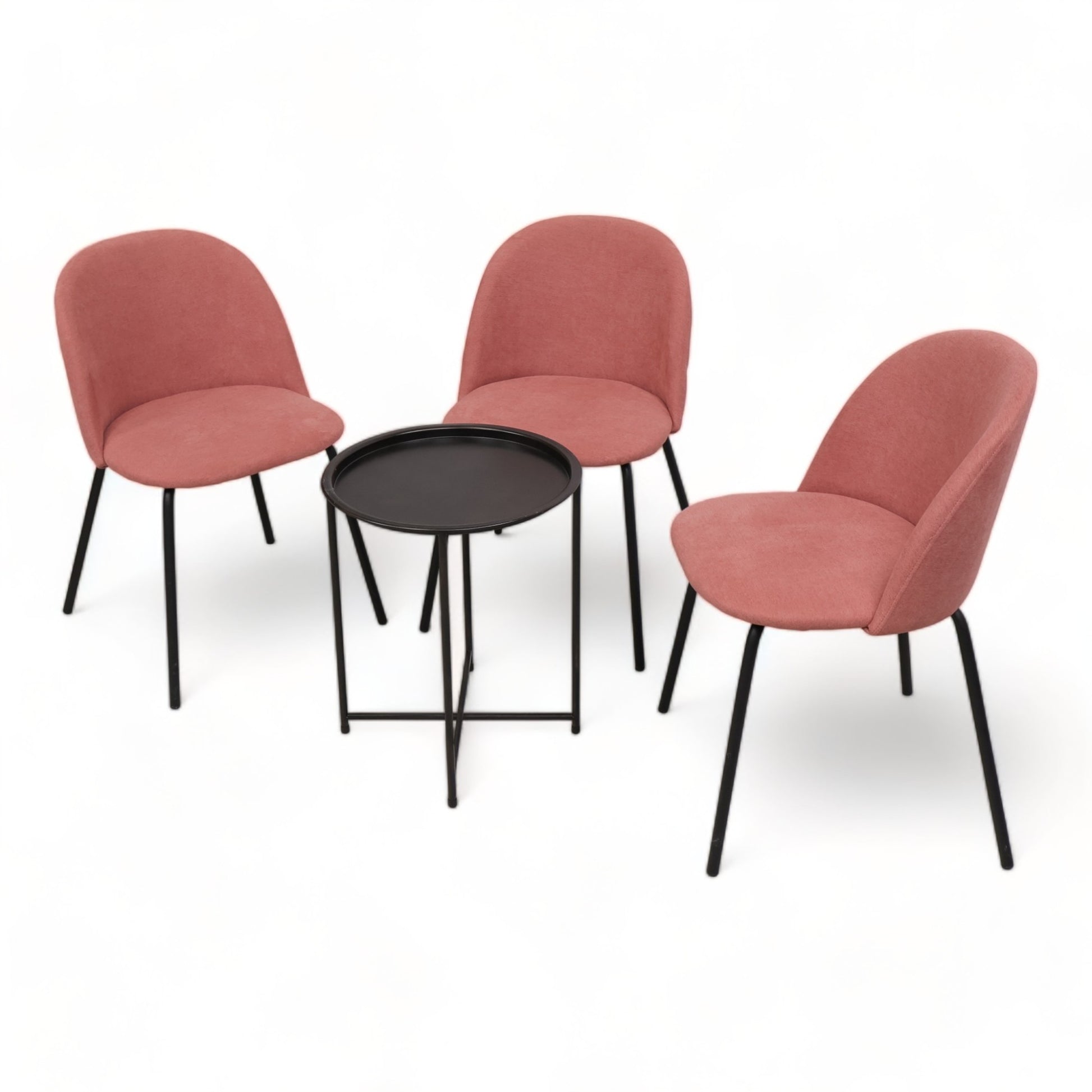 Nyrenset | Sett bestående av 3 loungestoler og sidebord