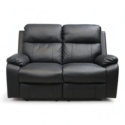 Nyrenset | Svart Mora 2-seter reclinersofa fra A-Møbler