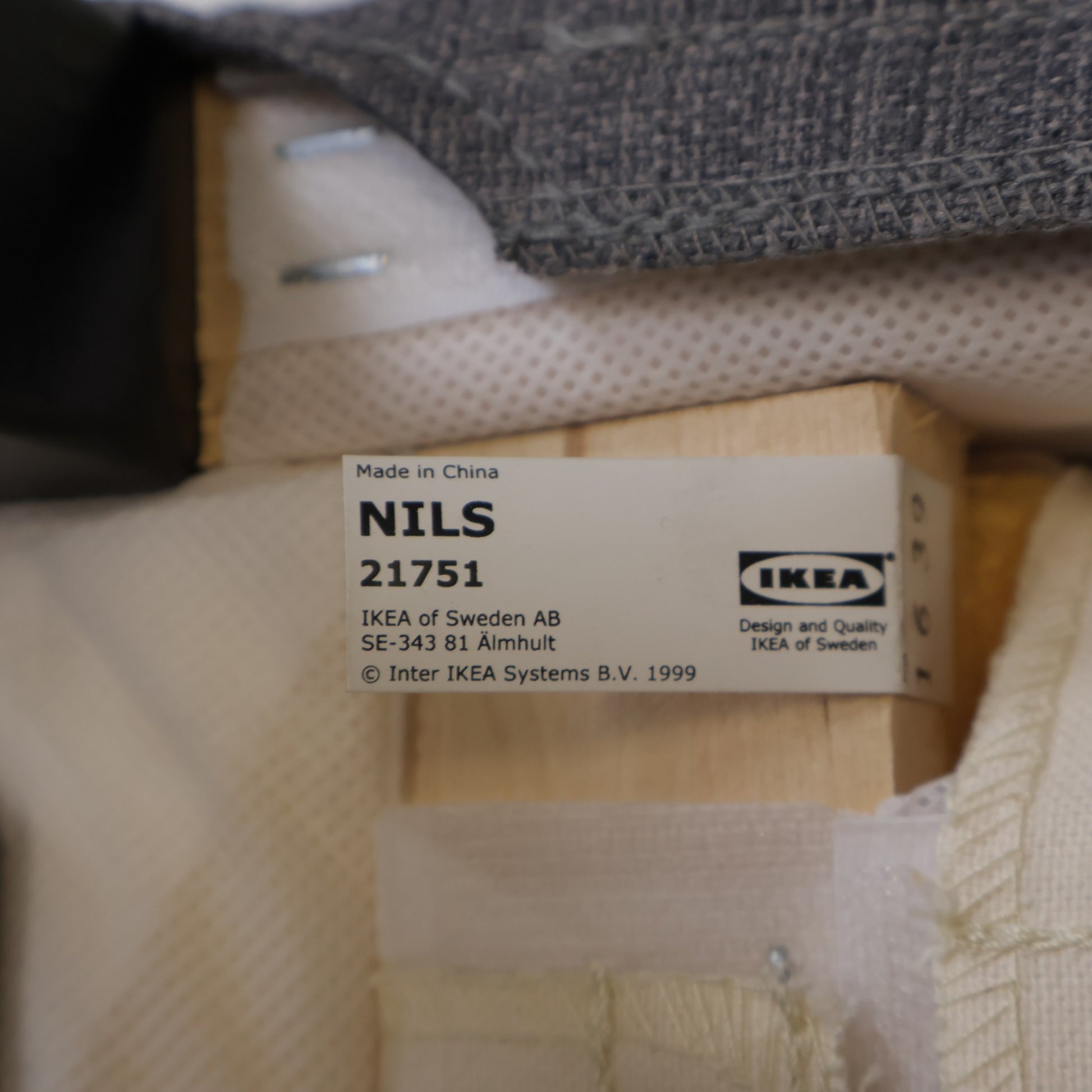 Nyrenset | IKEA Nils stol med armlener