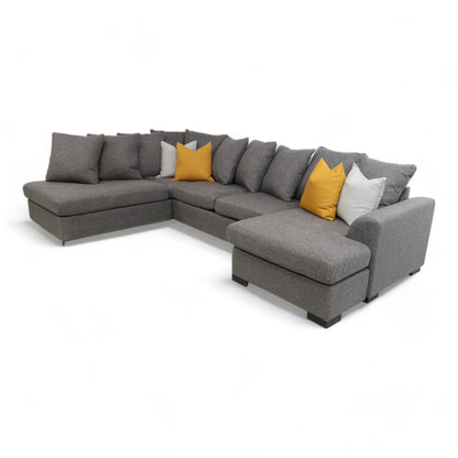 Nyrenset | Grå Nordic U-sofa fra Skeidar