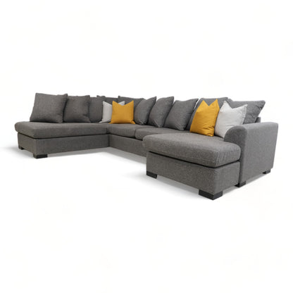 Nyrenset | Grå Nordic U-sofa fra Skeidar