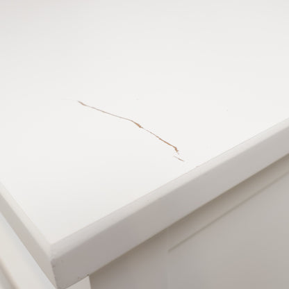 Kun brukt til utstilling | Hvit Nordby TV-benk med skuffer