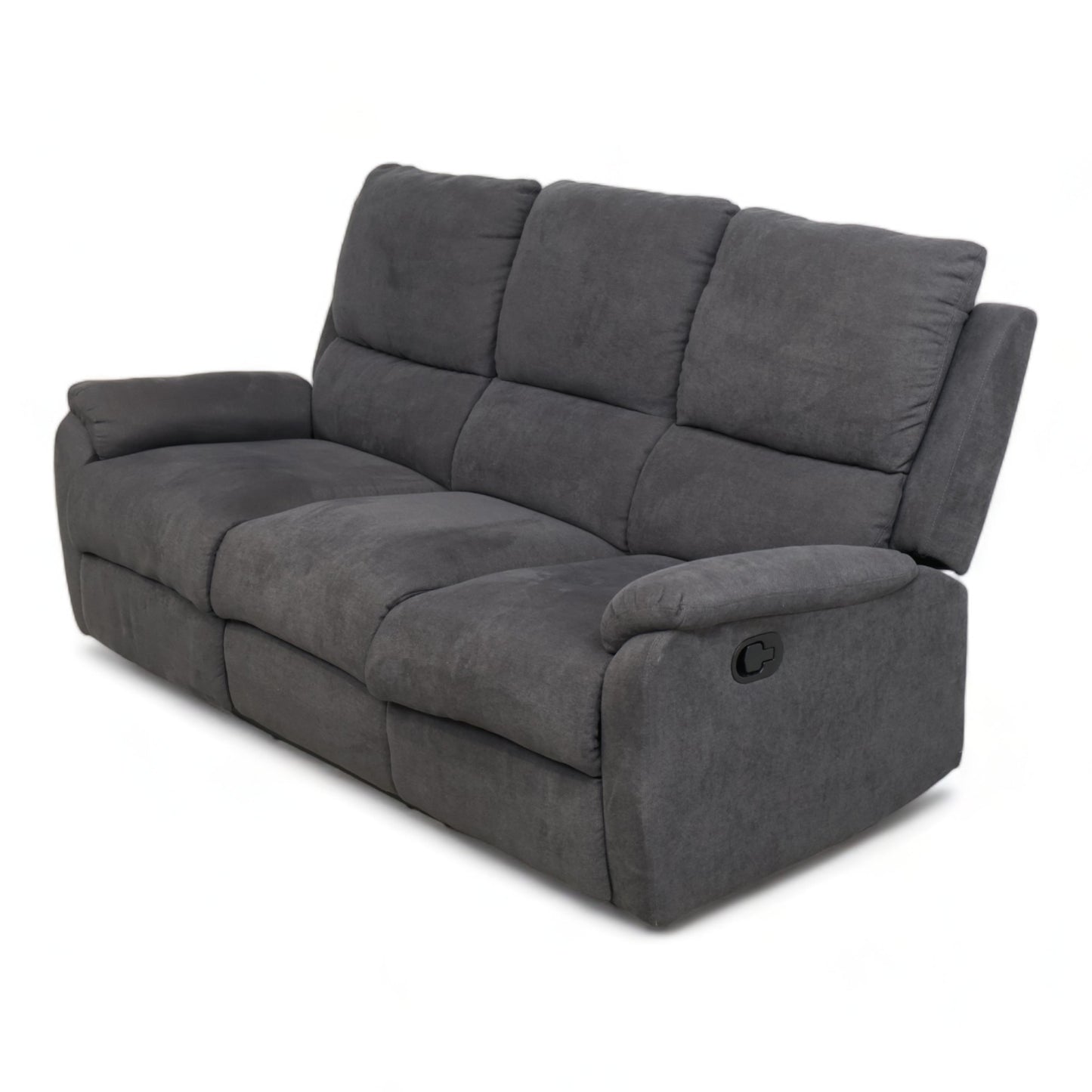 Nyrenset | Mørk grå Sabia 3-seter recliner sofa