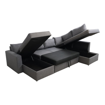 Nyrenset | Mørk grå Jysk Marslev sovesofa