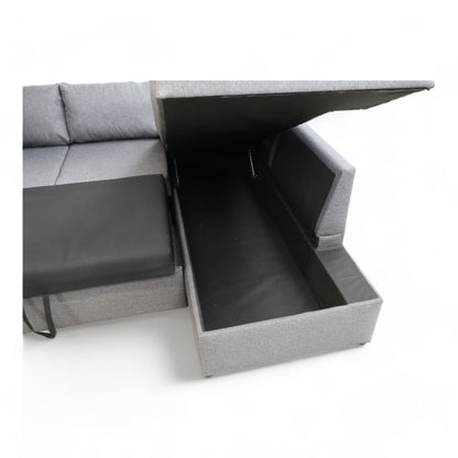 Nyrenset | Mørk grå Jysk Marslev sovesofa