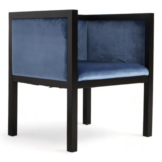 Nyrenset | PH Design blå lenestol i velur