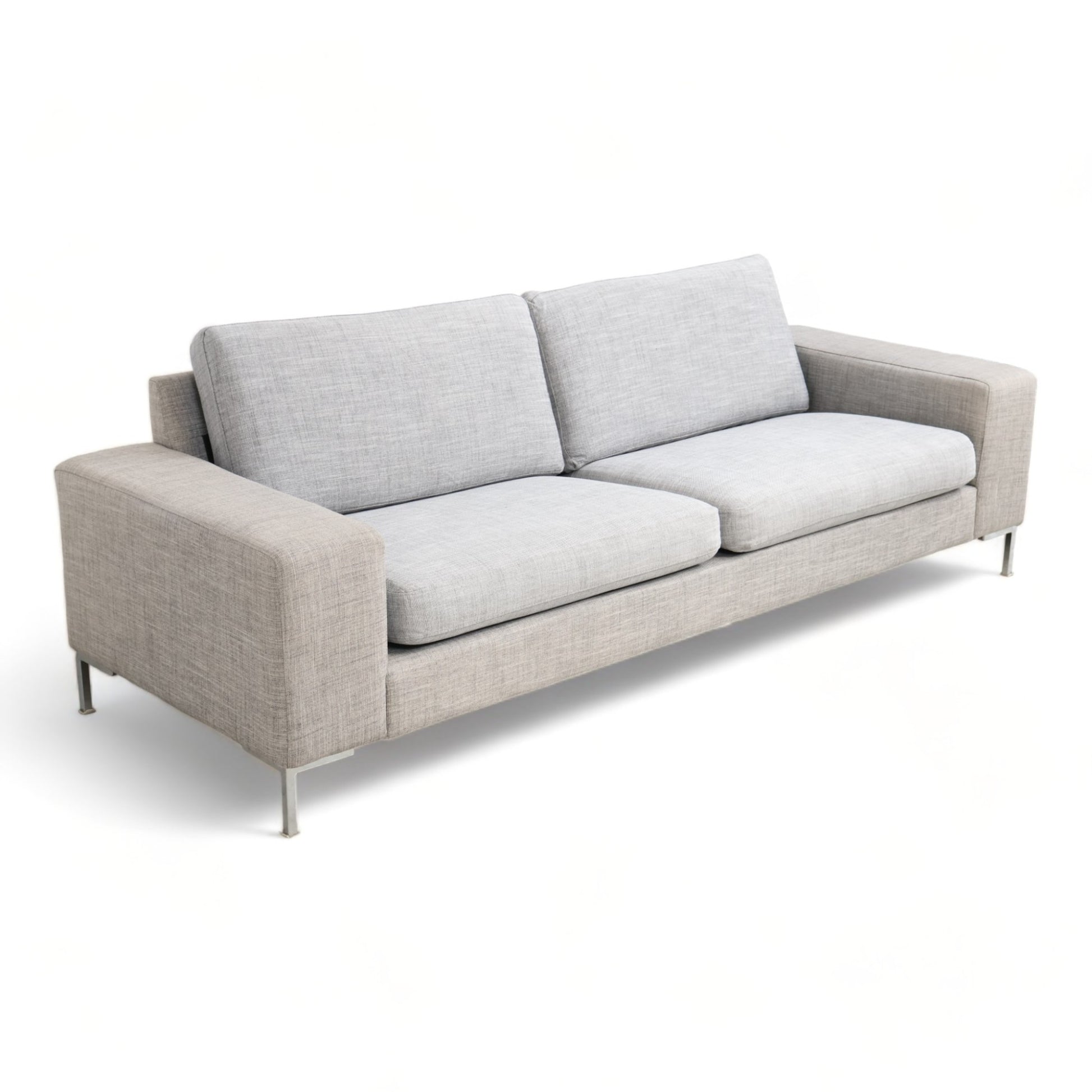 Nyrenset | Lys grå 3-seter sofa