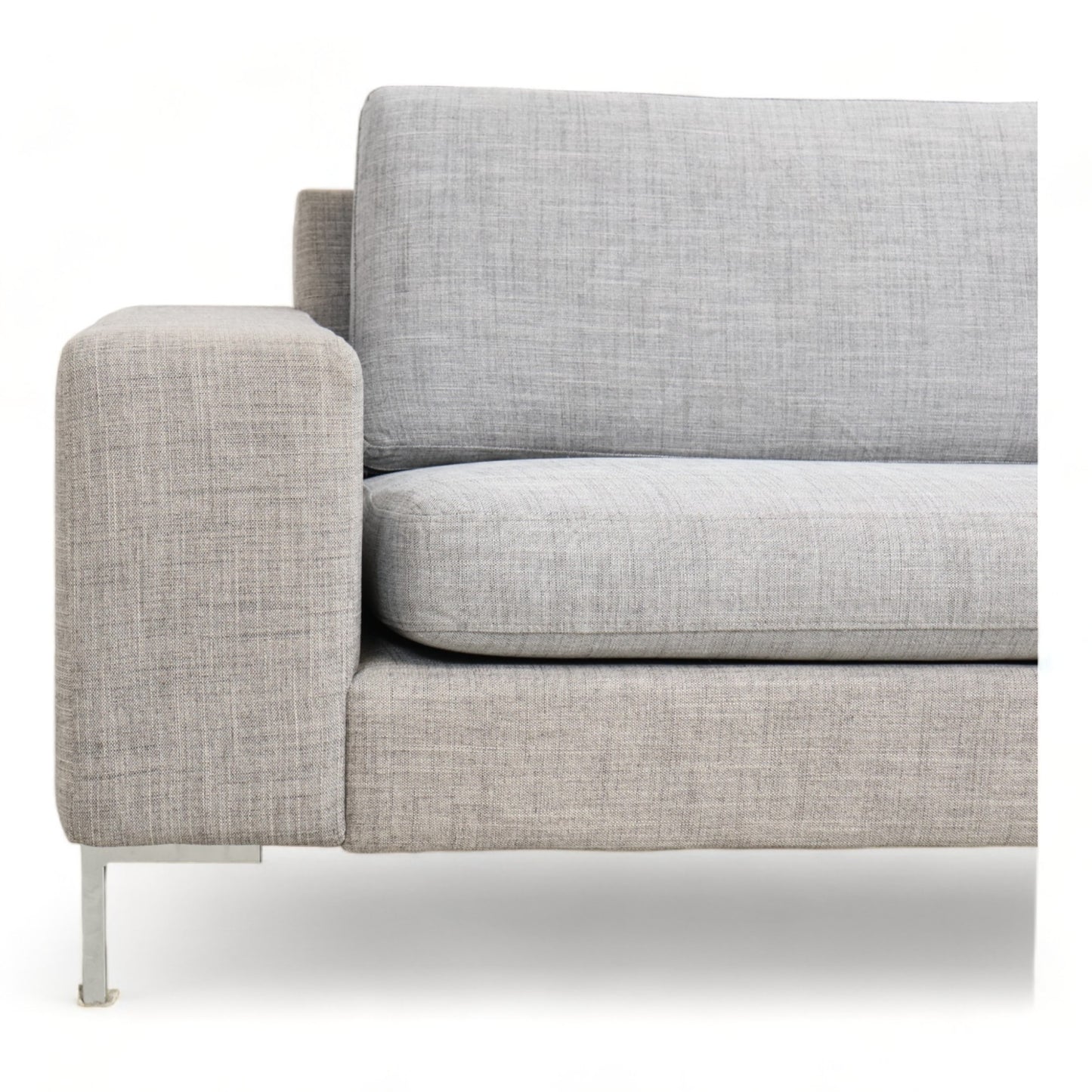 Nyrenset | Lys grå 3-seter sofa