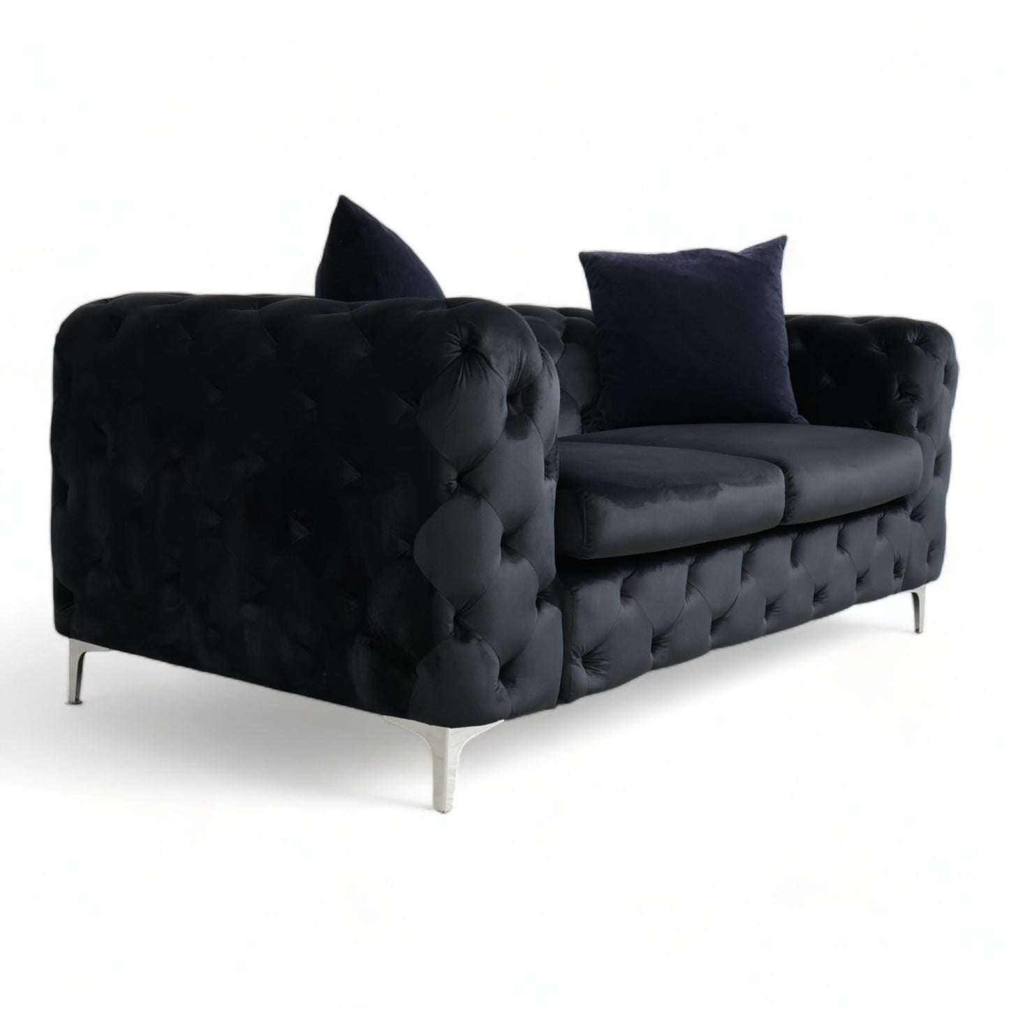 Ubrukt | Sort Bella 2-seter sofa i velur