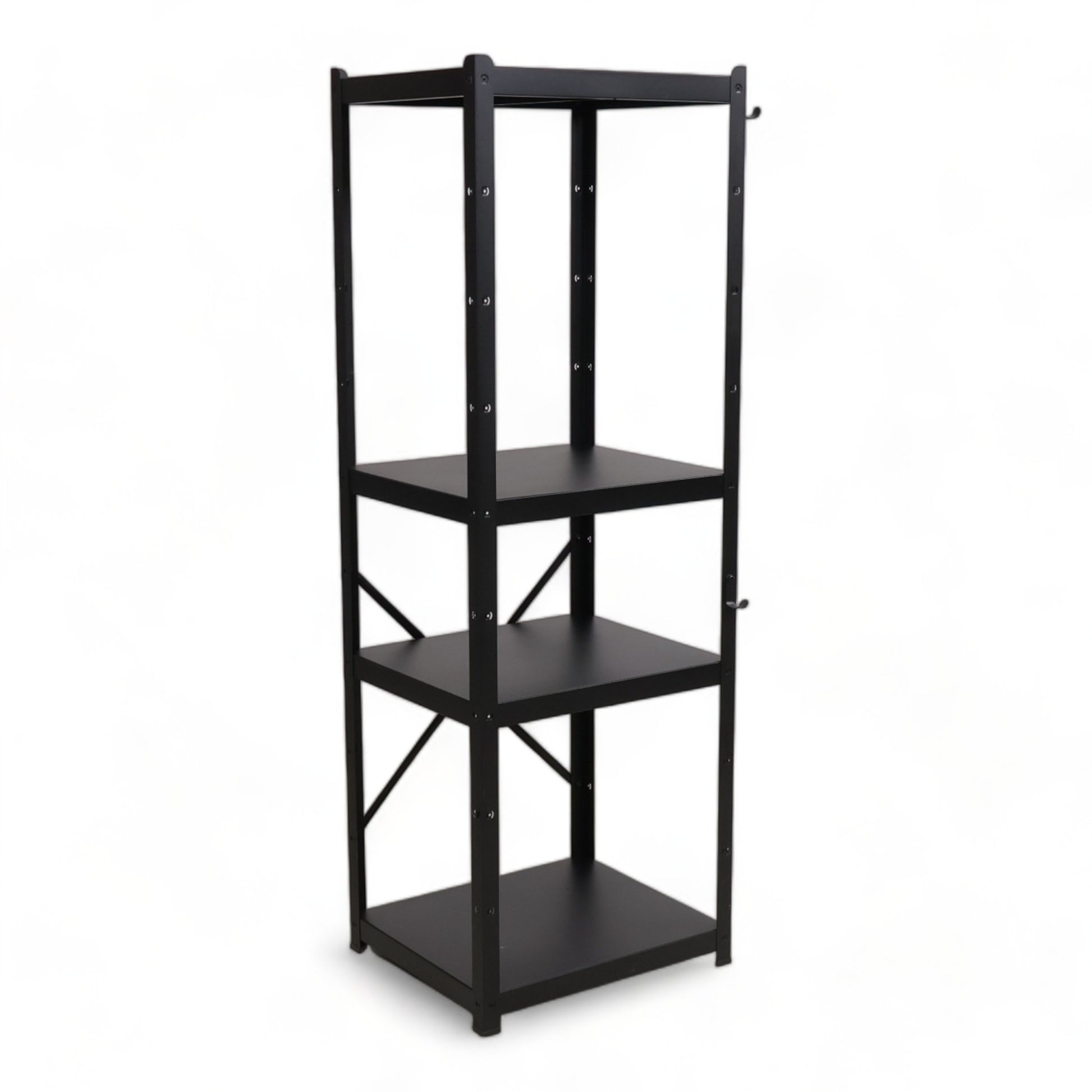 Nyrenset | IKEA BROR Hylle, svart, 65x55x190 cm
