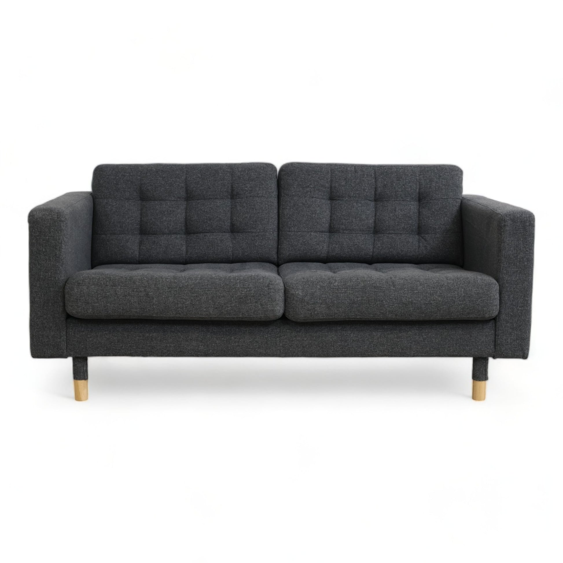 Nyrenset | Mørk grå IKEA Landskrona 3-seter sofa