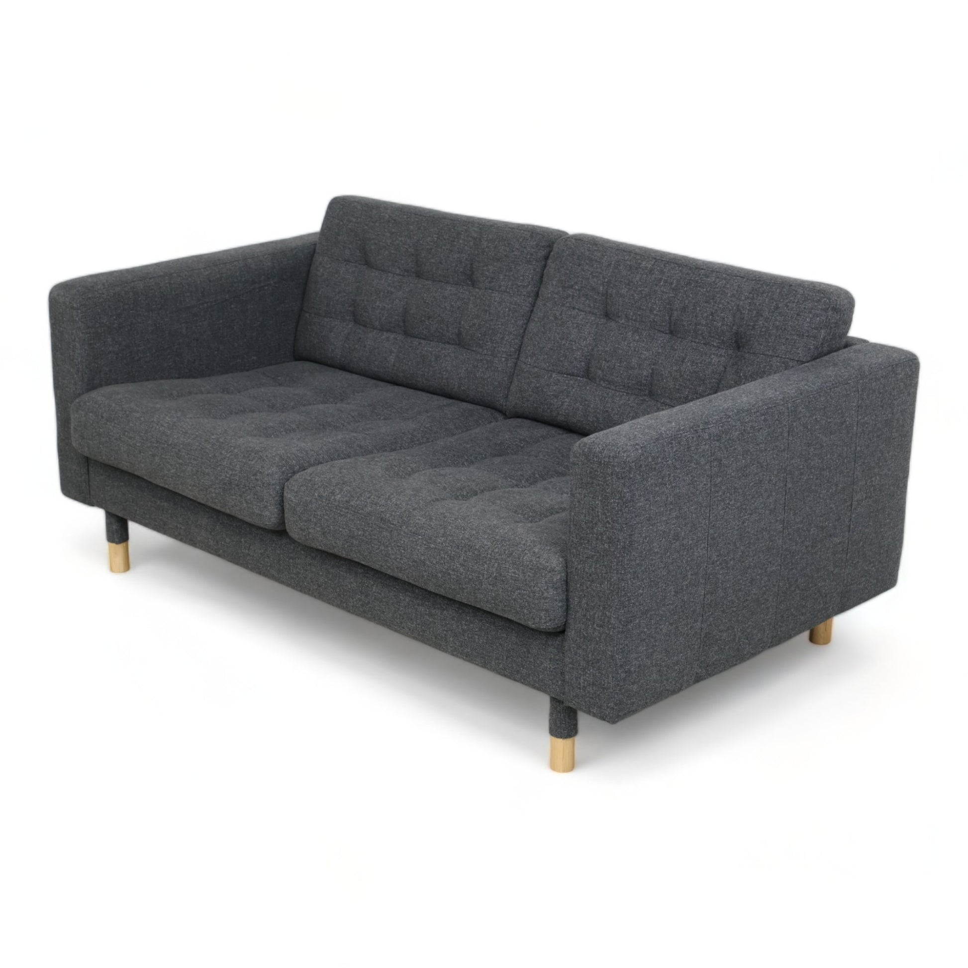 Nyrenset | Mørk grå IKEA Landskrona 3-seter sofa