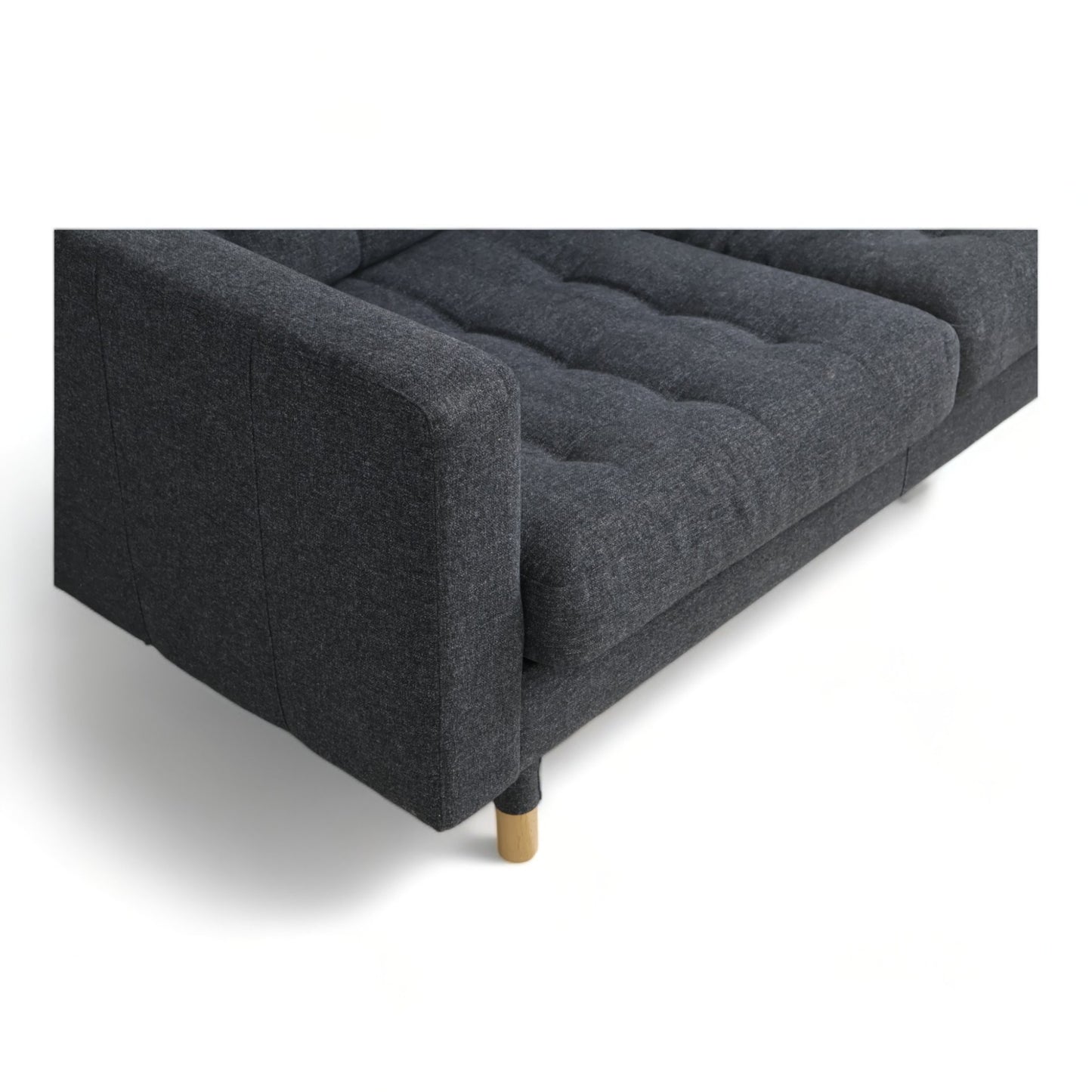 Nyrenset | Mørk grå IKEA Landskrona 3-seter sofa