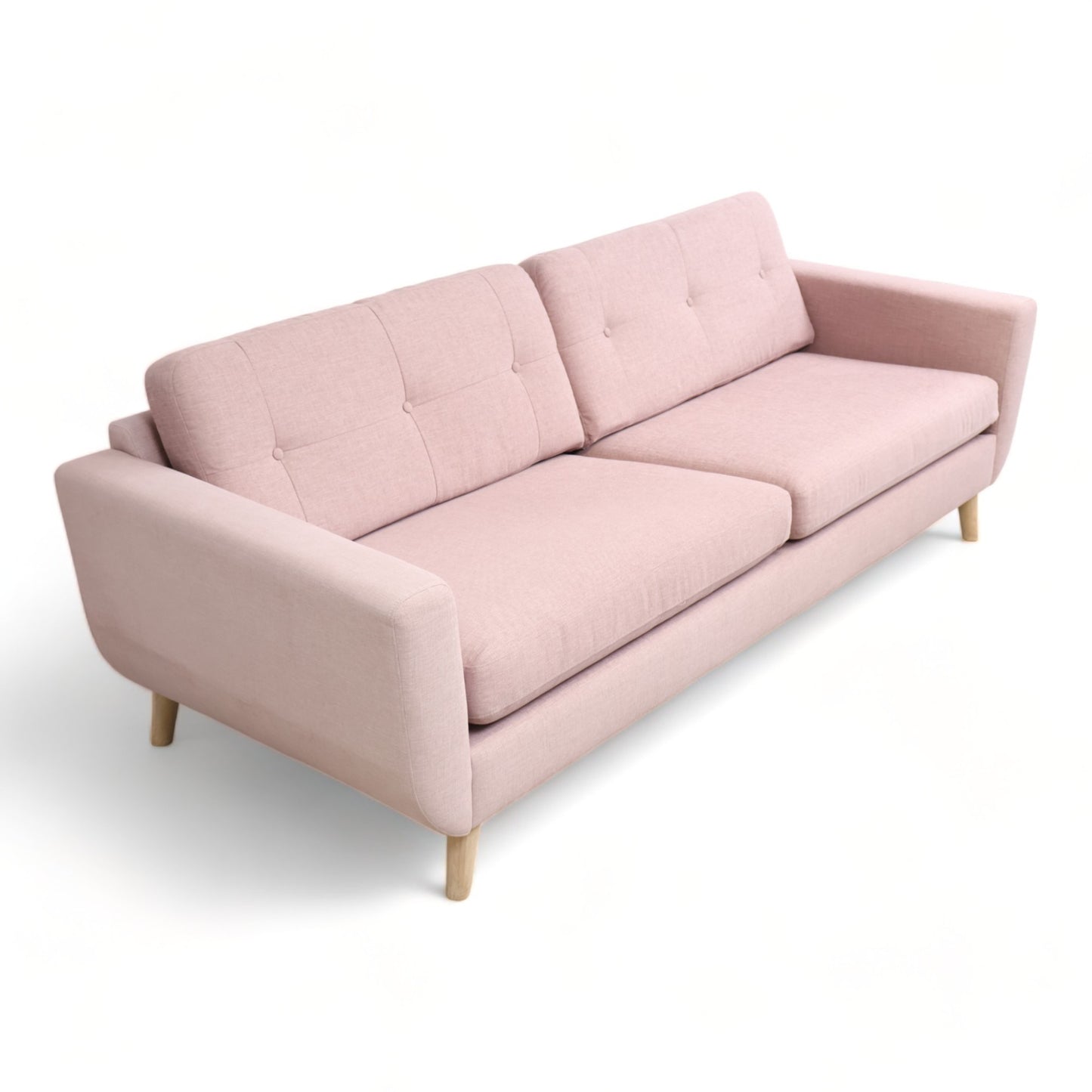 Nyrenset | Rosa 3-seter sofa