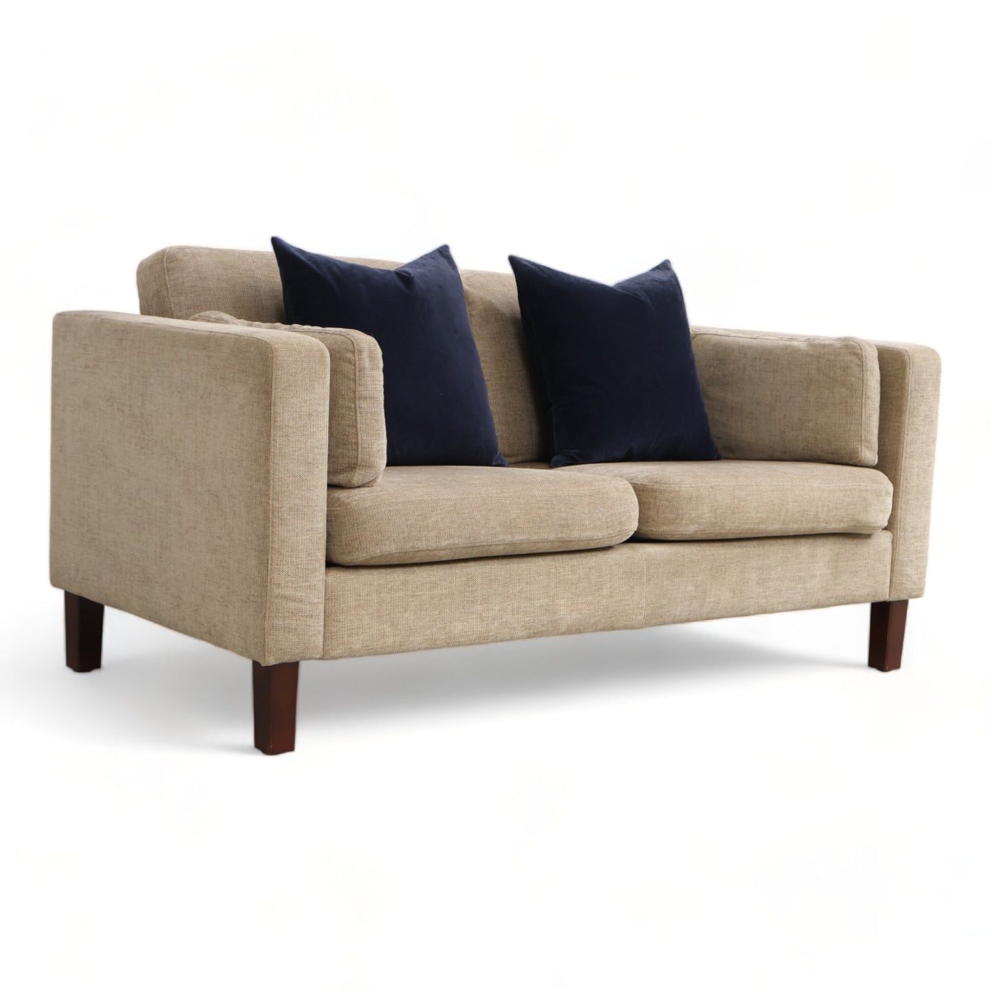 Nyrenset | Beige Slettvoll 2-seter sofa