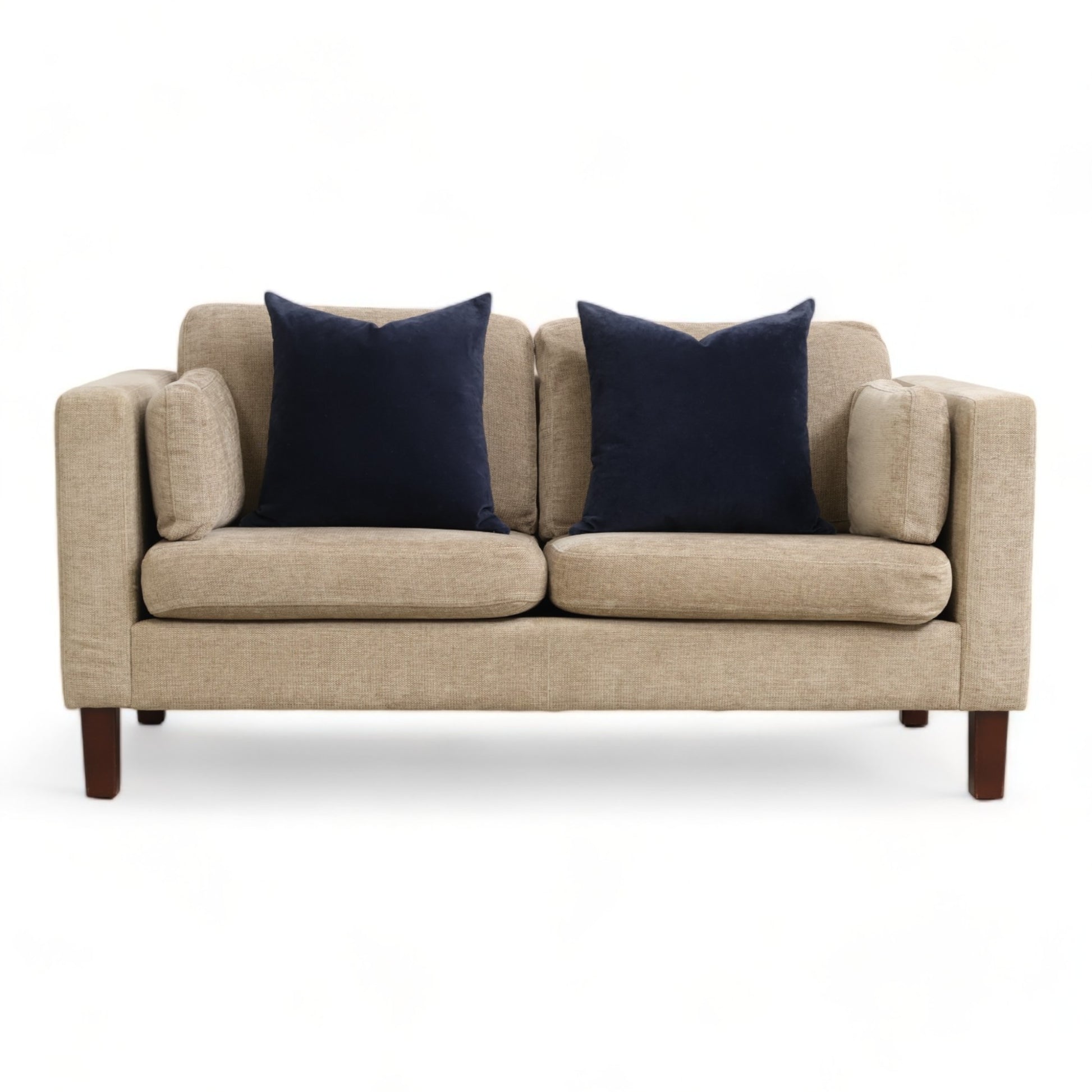 Nyrenset | Beige Slettvoll 2-seter sofa
