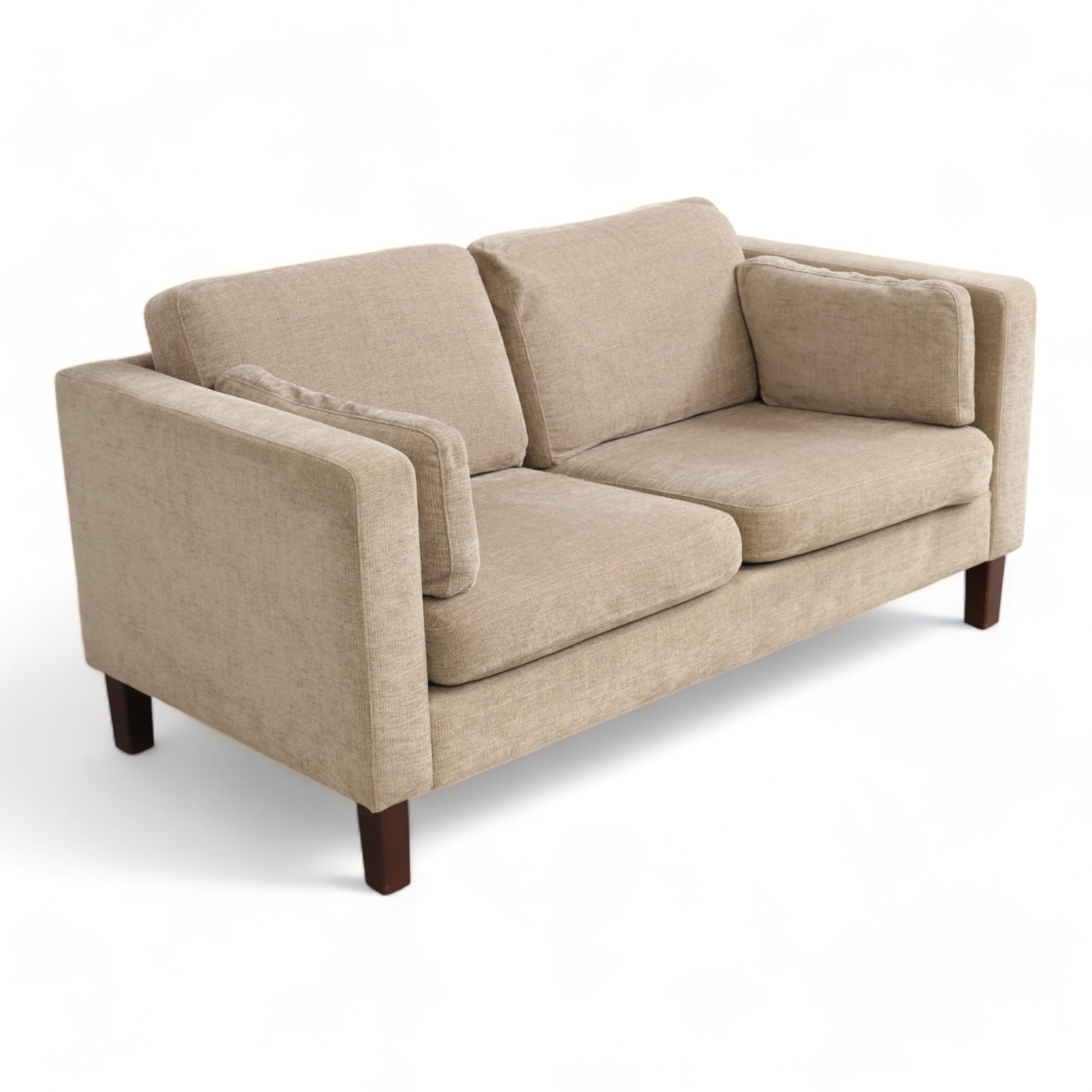 Nyrenset | Beige Slettvoll 2-seter sofa