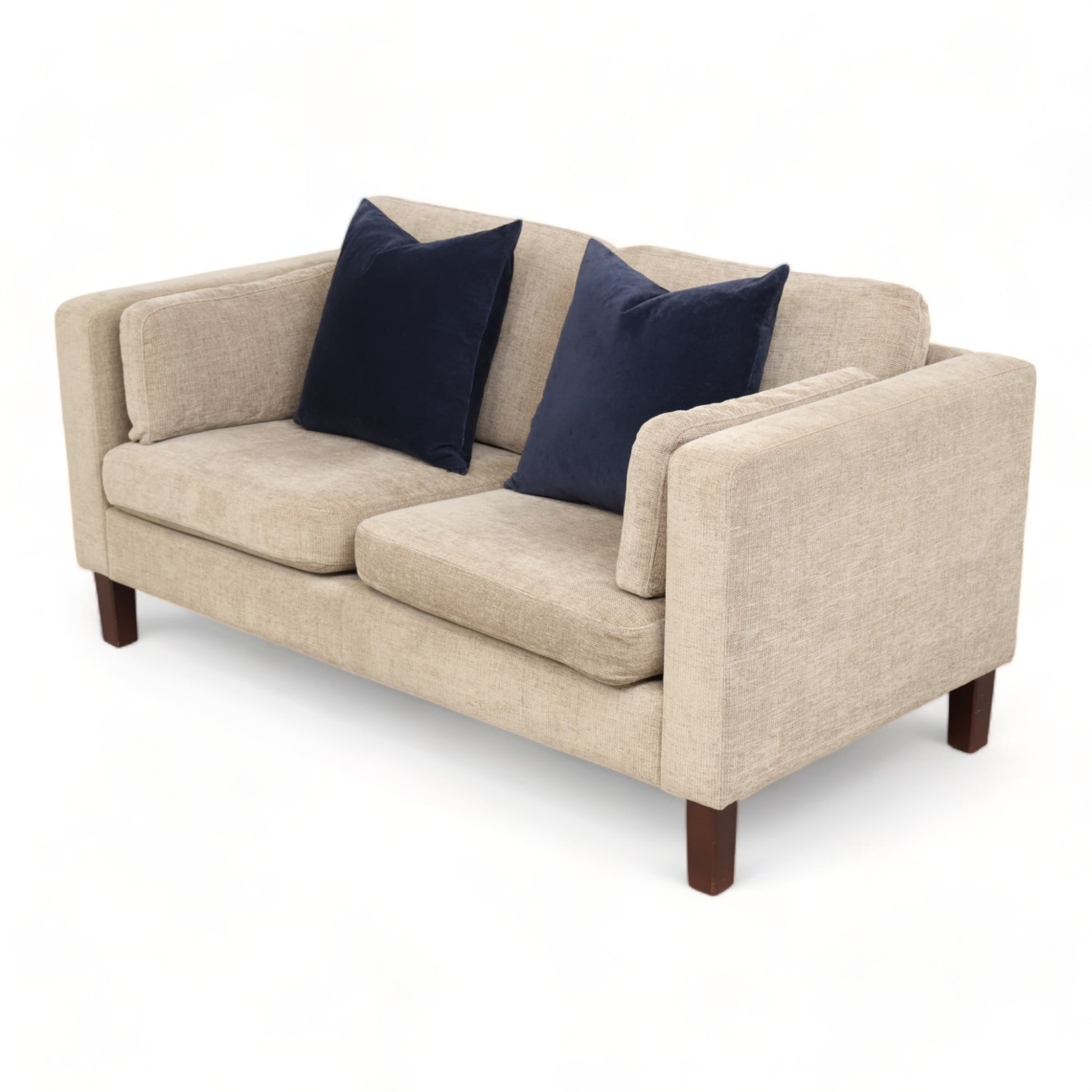 Nyrenset | Beige Slettvoll 2-seter sofa