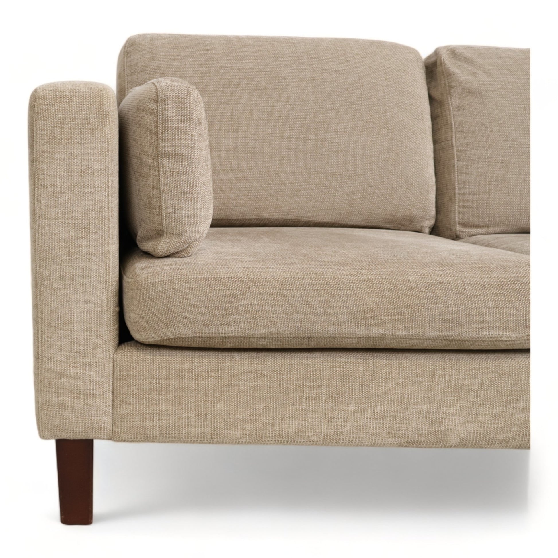 Nyrenset | Beige Slettvoll 2-seter sofa