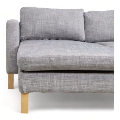 Nyrenset | Lys grå IKEA Karlstad u-sofa