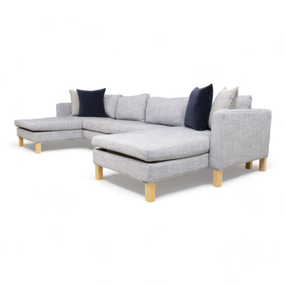 Nyrenset | Lys grå IKEA Karlstad u-sofa