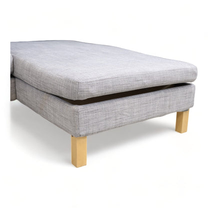 Nyrenset | Lys grå IKEA Karlstad u-sofa