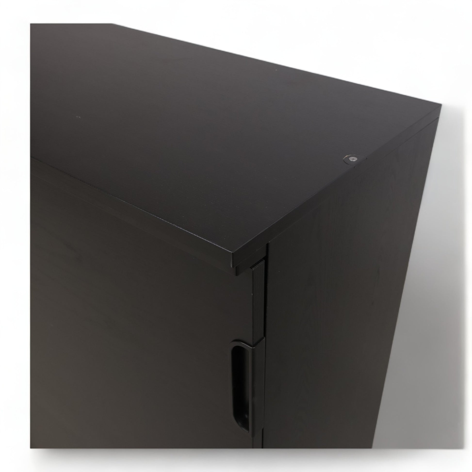 Nyrenset | GALANT Skap med skyvedører, svartbeiset askefiner, 160x120 cm