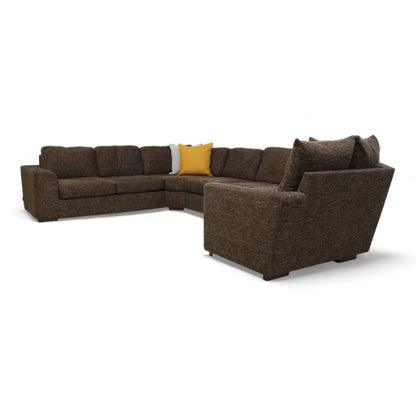 Nyrenset | Brun Scapa u-sofa