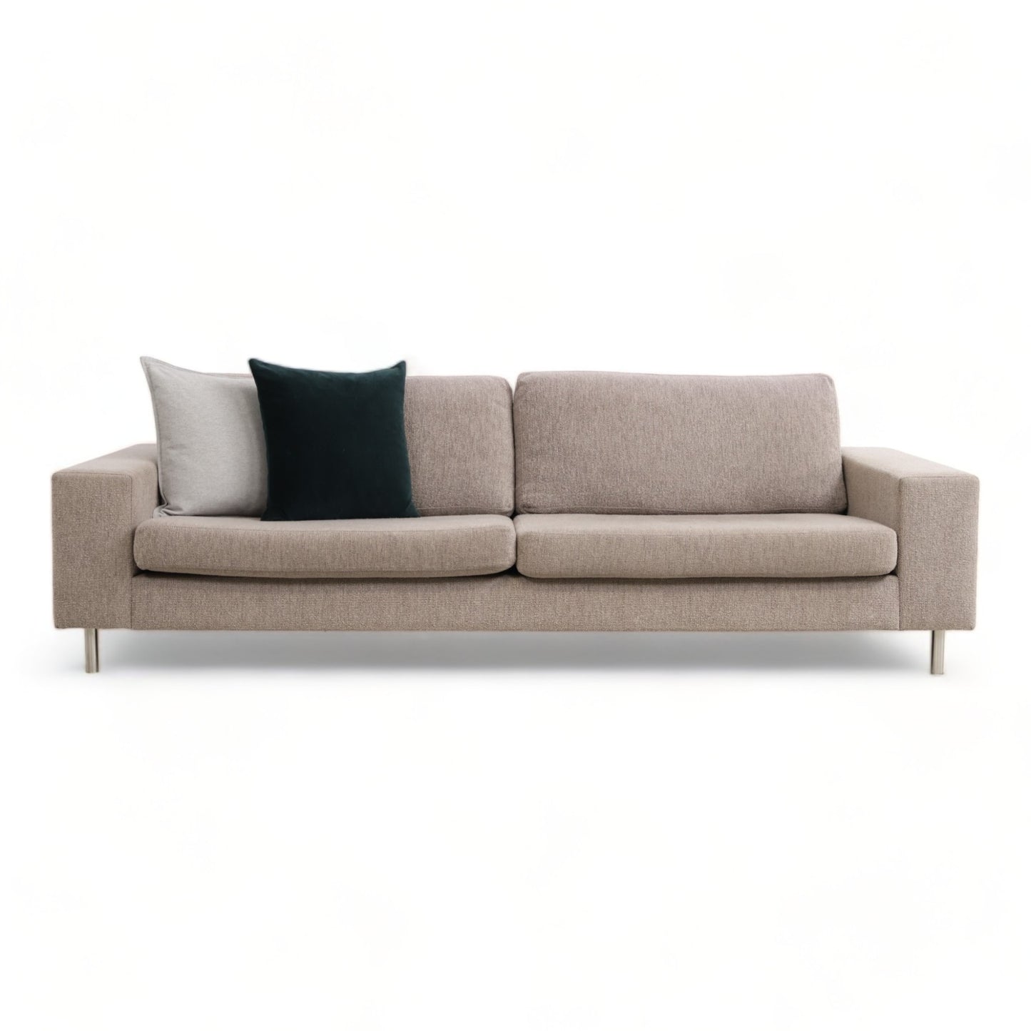 Nyrenset | Lys brun/grå 3-seter sofa