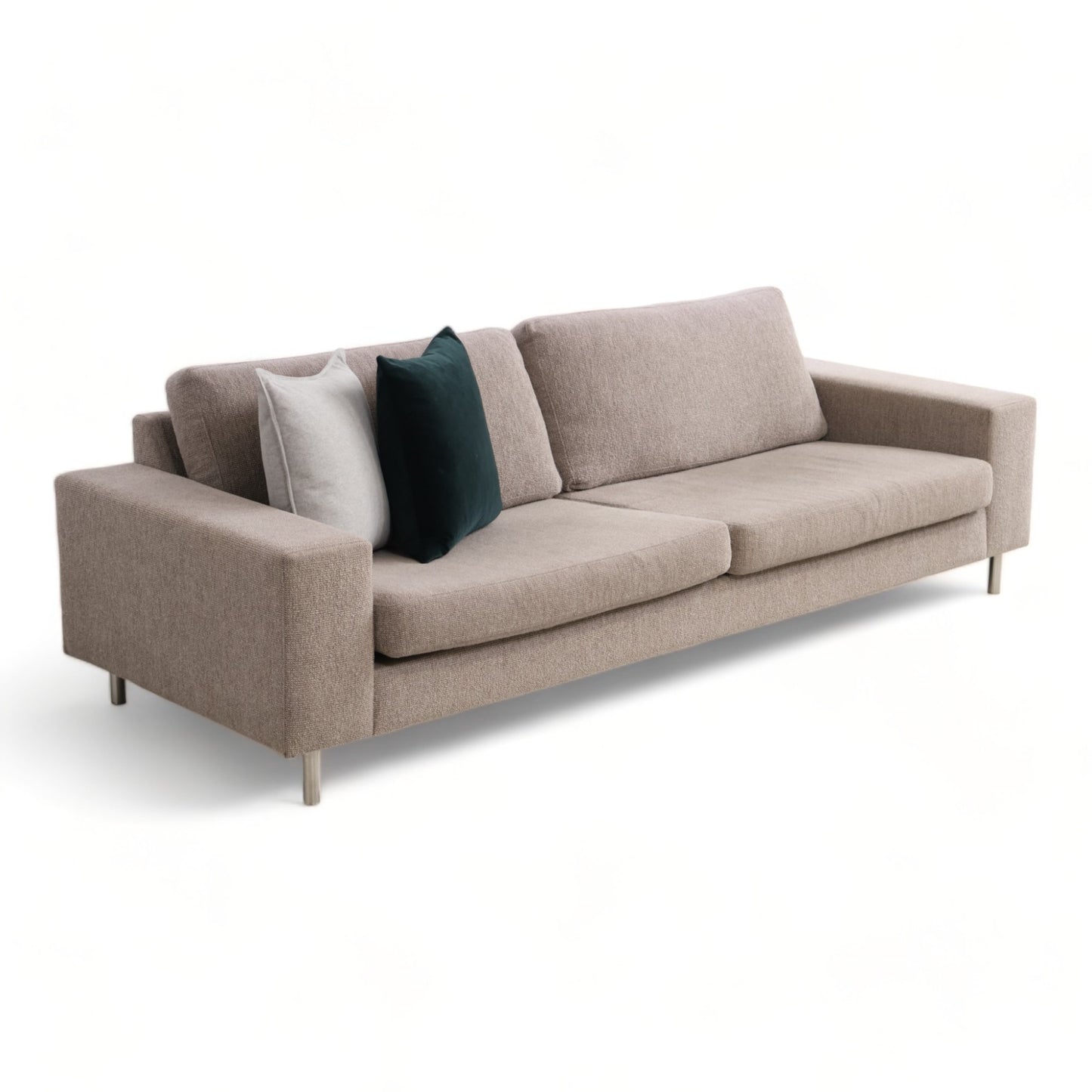 Nyrenset | Lys brun/grå 3-seter sofa